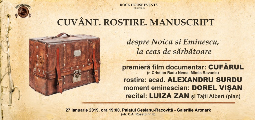 cuvant rostire manuscript - invitatie