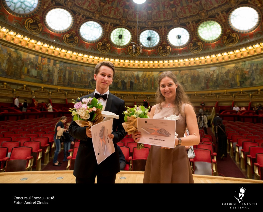 Daria Parkhomenko pe scena Concursului Internaţional George Enescu